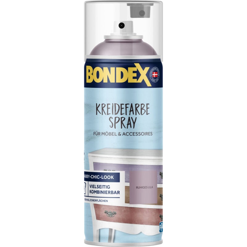 Kreidefarbe Spray 400 ml ruhiges lila Struktur- & Effektfarbe - Bondex