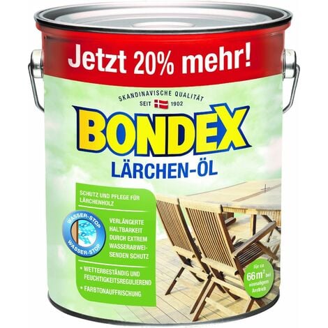 Bondex Lärchen Öl 3 l, lärche Holzöl Holzpflege Holzschutz Lärchenöl