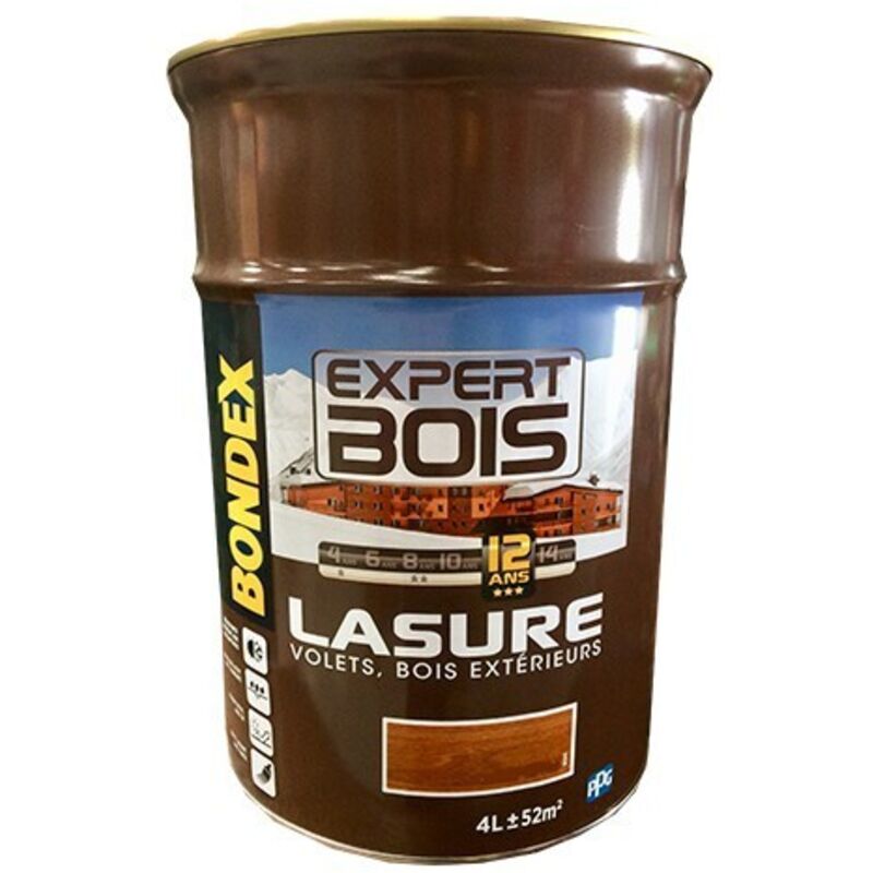 Bondex - Lasure Expert Bois 12 ans Incolore 4 l