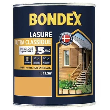 Lasure Bois Extérieur - Classique V33 - Facade, Volets, Pergola, Portail