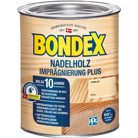 PPG-BONDEX Bondex Nadelholz Imprägnierung Plus Farblos 0,75 l - 430645