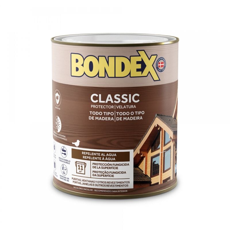 

BONDEX PROTECTOR CLASSIC SATINADO 750 ML | COLOR: Nogal 907 - Nogal 907