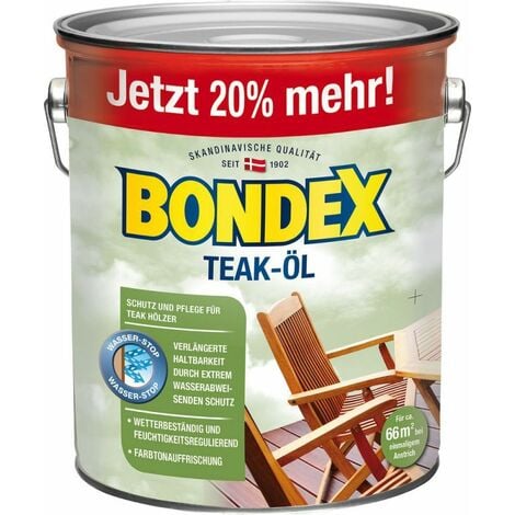 Bondex Teak Öl 3 l Teaköl Holzpflege Holzschutz