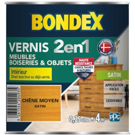 BONDEX - Vernis chêne moyen satin 250 ml