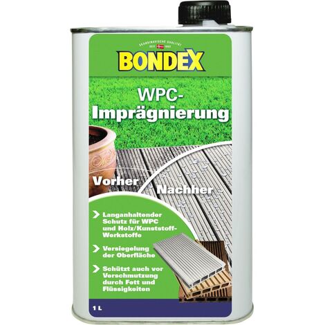 PPG-BONDEX Bondex WPC Imprägnierung 1 l, farblos Versiegelung Holz Kunststoff