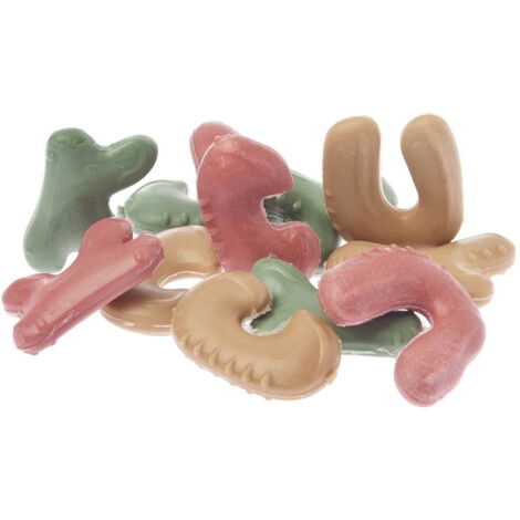 Bone Fruit snack vegetali per cani Letterine 12 buste da 100 g cad. con calcio e vitamina C