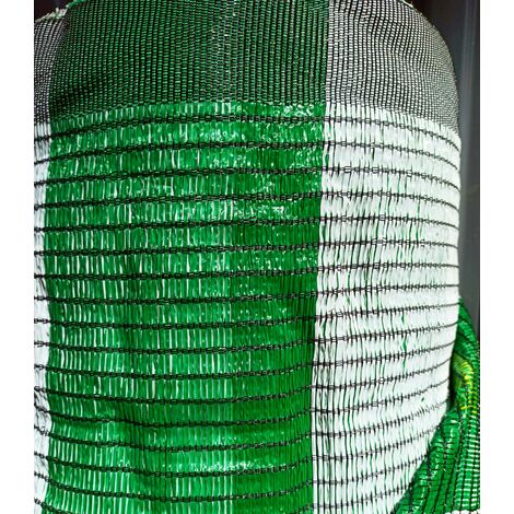 BONERVA MAL0198 Malla Sombra Plana Verde/Blanco 2x100 m - ref: MAL0198