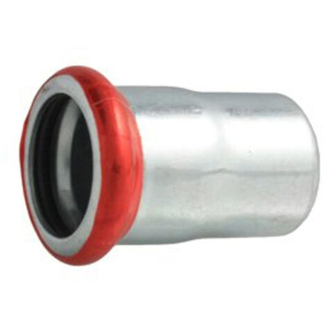 Bonfix press accouplement d'extrémité en acier galvanisé 28mm
