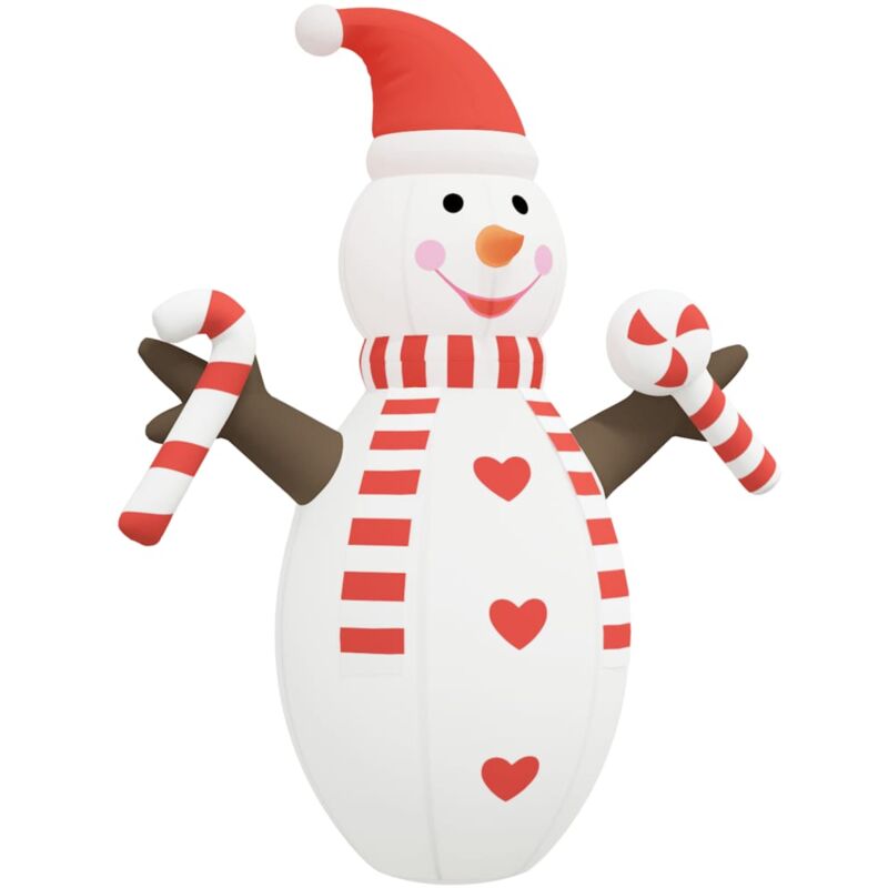 Vidaxl - Bonhomme de neige gonflable de Noël avec led 630 cm