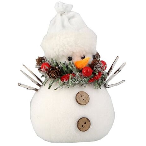 Bonhomme de Neige Polaire H.18cm - Lot de 4 - SILUMEN