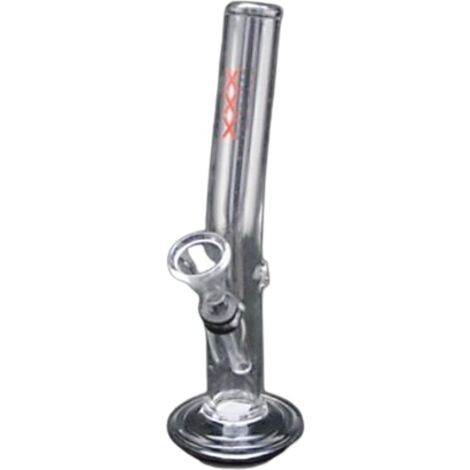 Bonio Glass Pipe ad acqua trasparente da 20 cm in vetro spesso