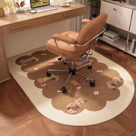 Bonita alfombra de felpa para decoración del hogar, suave y cálida, antideslizante, de pelo corto, para dormitorio y sala de estar, 60 x 120 cm