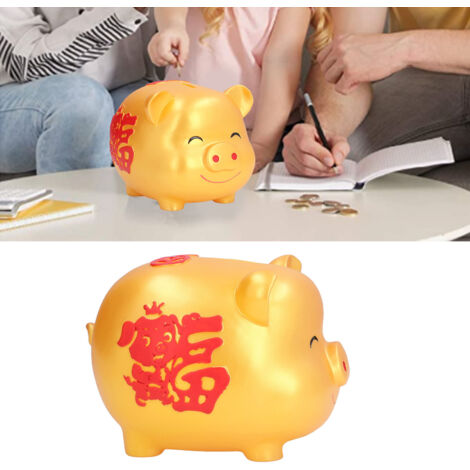 Bonita hucha infantil a prueba de caídas, fabricada en vinilo PVC, hucha pequeña, decoración del hogar, ideal para guardar monedas de oro.