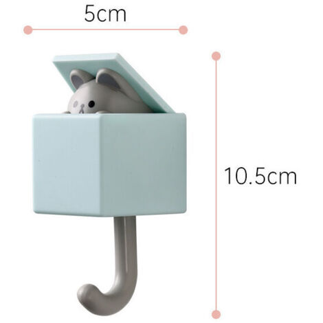 Bonito gancho sin costuras, gancho para puerta de dormitorio, gancho para llaves, paraguas, toalla, sombrero, decoración de pared