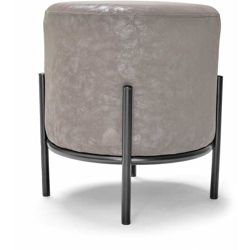 Bonn letherette - Petit pouf rond en létherette