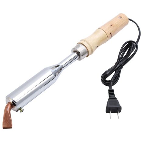 Bonne conductivité électrique Pistolet à souder Stable à Chauffage instantané, poignée en Bois de Fer à souder, pour Un Usage Domestique(200W)