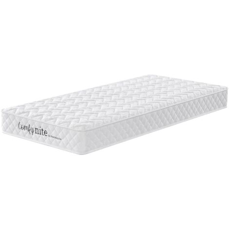Bonnell Coil System Quilted Mattress 3ft Single Medium Firmness 17.5cm Deep