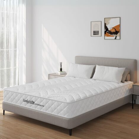 Bonnell Coil System Quilted Mattress 4ft6 Double Medium Firmness 17.5cm Deep