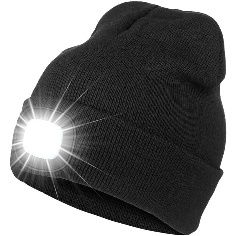 Bonnet avec lumière, Bonnet éclairé et LED rechargeable, USB, Bonnet Unisex et Tricot pour la Marche la Nuit, la pêche, Camping, la Chasse. Bonnet avec lumière, Bonnet éclairé et LED rechargeable, USB, Bonnet Unisex et Tricot pour la Marche la Nuit, la pêche, Camping, la Chasse.