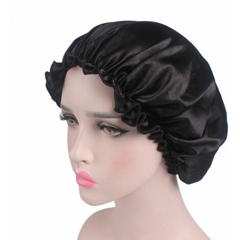 Bonnet de Douche Impermeable Grande Taille-Lot de 2 Charlotte Cheveux-Douche et Bain–Etanche et Confortable