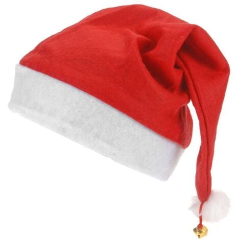 Bonnet de Noël avec clochette Rouge