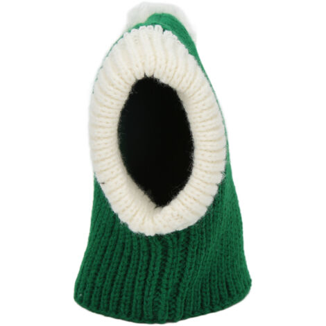 Bonnet d'hiver chaud tricoté pour chien et chat, rouge vert Noël, petite et moyenne taille