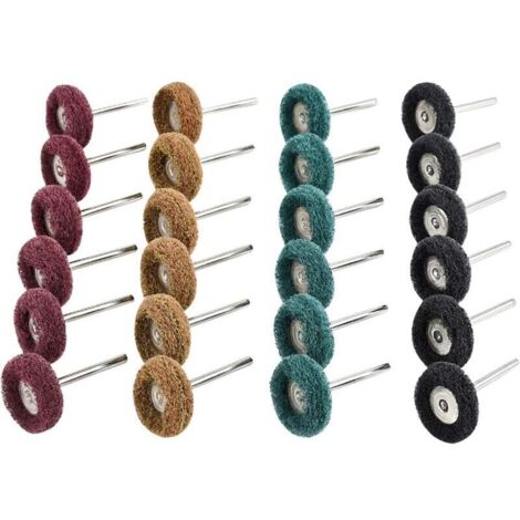 Bonnet et éponge de polissage,40 Pièces Kit Polissage Perceuse, Accessoires Dremel Polissage Abrasif de 25mm Outils Rotatifs Dremel, Grain 80/150/240/300, Accessoires de Polissage pour Bois C