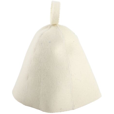 Bonnet Sauna Wool Felt de Banya avec Lanière de Suspension