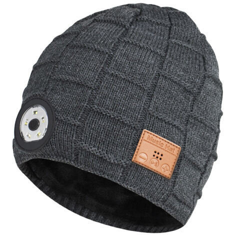 Bonnet Tricoté Bluetooth, Éclairage De Nuit En Plein Air Pour La Pêche De Nuit