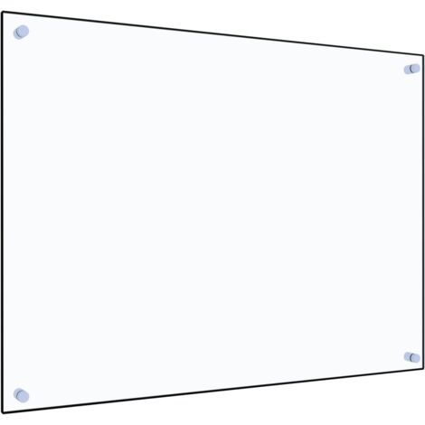 Bonnevie – Dosseret de cuisine en verre trempé 80 x 60 cm – Protection anti-éclaboussures – Résistant à la chaleur et aux rayures – Transparent - BV986431