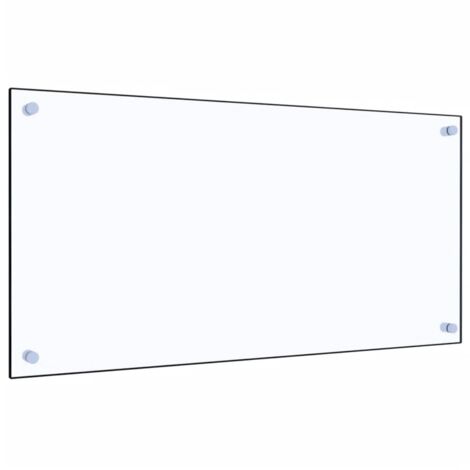 Bonnevie – Dosseret de cuisine transparent 80 x 40 cm – Verre trempé 6 mm – Protection anti-éclaboussures – Facile à nettoyer - BV688717