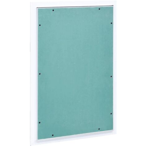 Bonnevie – Trappe de visite cadre aluminium plaque de plâtre 400x600 mm – Installation facile – Pour espaces intérieurs – Couleur vert et argenté