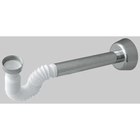 Bonomini SIFONE &quotSIFONCELLO&quot ESTENSIBILE CON CANOTTO BIANCO 1&quot1/4 ghiera metallo 2814OT54B0
