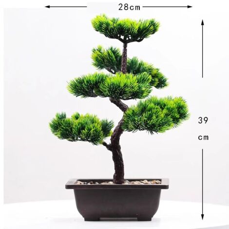 Bonsaï artificiel en forme de pin - Simulation de bureau - Plante en pot - Décoration créative - Pot de bonsaï - 3#