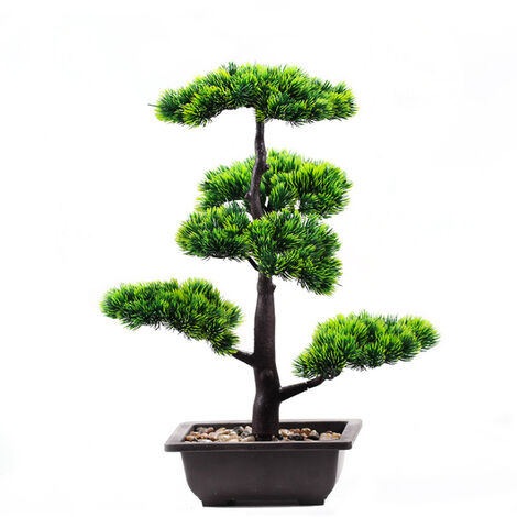 Bonsaï artificiel en forme de pin - Simulation de bureau - Plante en pot - Décoration créative - Pot de bonsaï - 4#