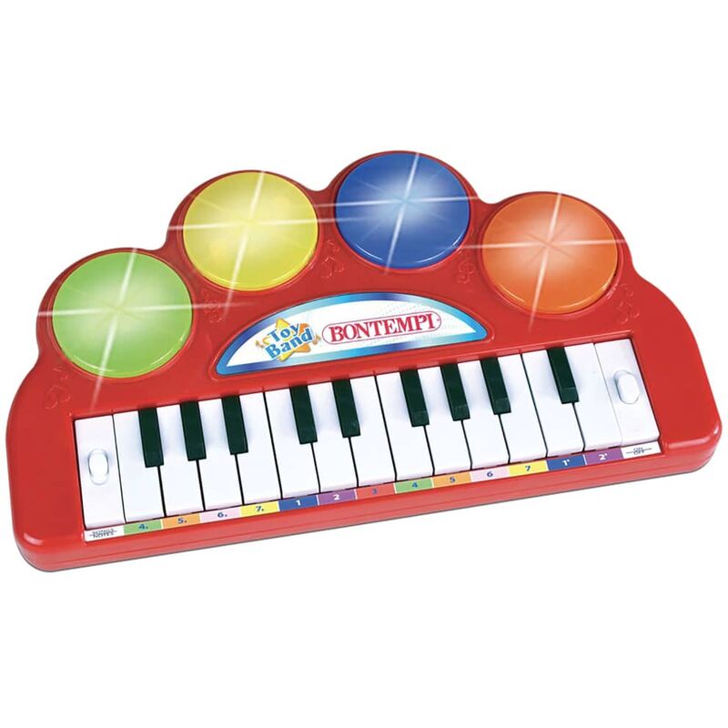 

Bontempi Teclado electrónico con 22 teclas Toy Band - Rojo