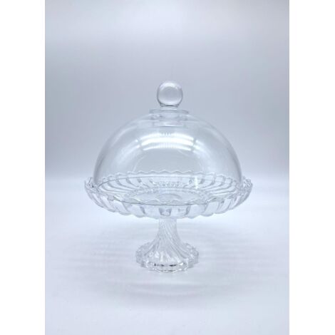 BONTURI CASA HOME DECORATION Alzata Cake Vetro Janice D 20 Cm H 18 Cm Centrotavola