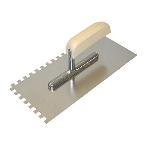 Cazzuola dentata per lisciare 280 x 130 mm denti da 10 x 10 mm Connex COX781238 resistente alla ruggine