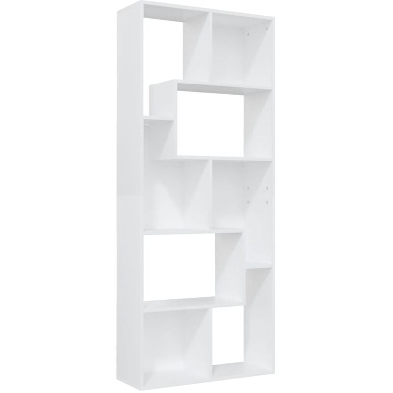 Book Cabinet White 67x24x161 cm Engineered Wood Vidaxl