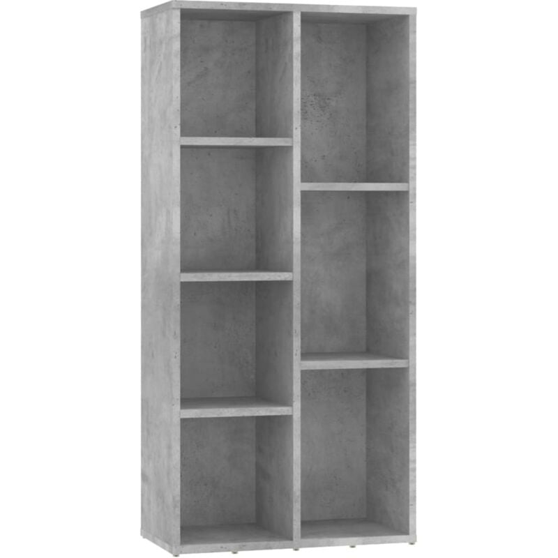 Book Cabinet Concrete Grey 50x25x106 cm Engineered Wood vidaXL