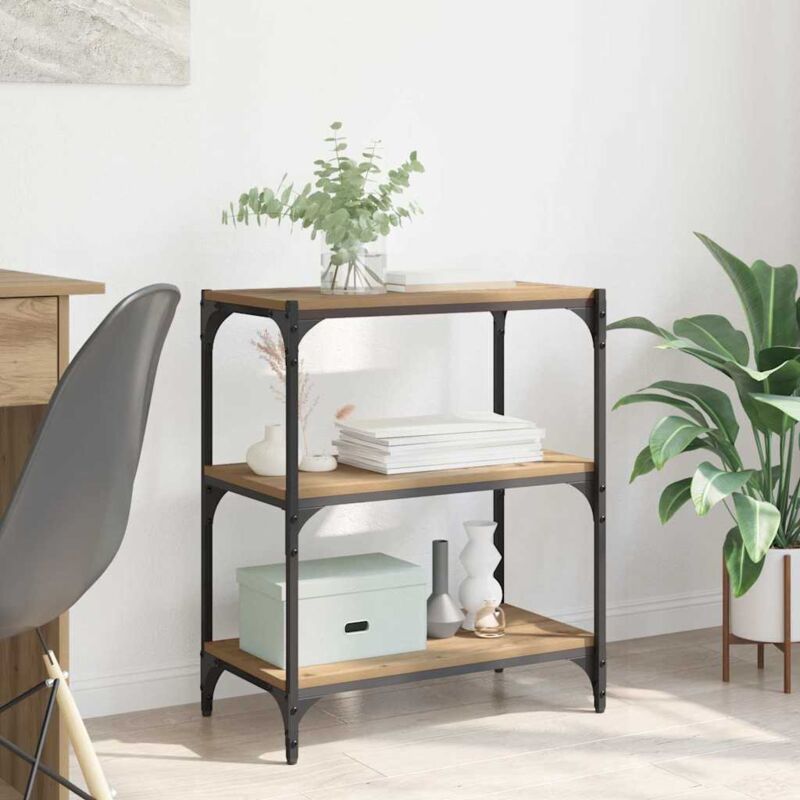 Book Cabinet Artisan Oak 60 X 33 X 70.5 Cm Vidaxl