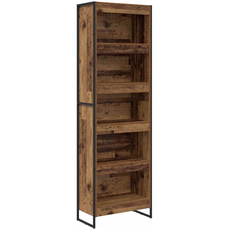 Book Cabinet 2 Pcs Old Wood 60 X 30 X 189.5 Cm Engineered Wood Vidaxl