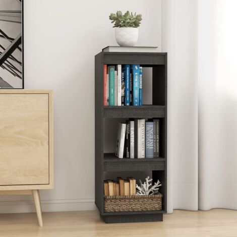 Book Cabinet/Room Divider Grey 40x35x103 cm Solid Pinewood vidaXL