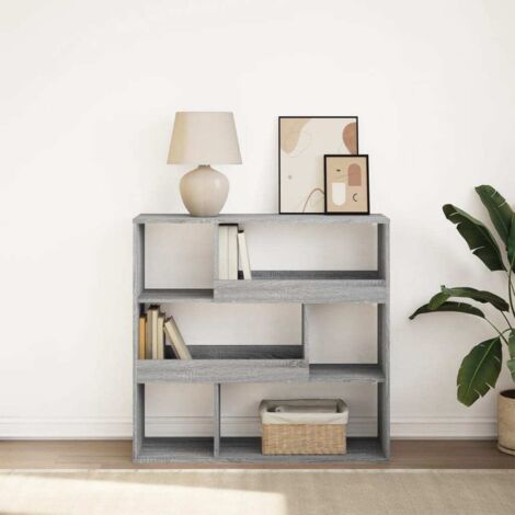 Book Cabinet/Room Divider Grey Sonoma 100x33x94.5 cm vidaXL