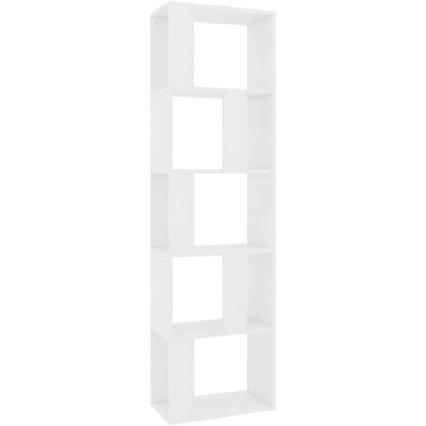 Book Cabinet/Room Divider White 45x24x159 cm Engineered Wood vidaXL