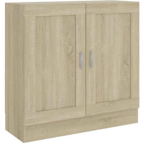 Book Cabinet Sonoma Oak 82.5x30.5x80 cm Engineered Wood vidaXL