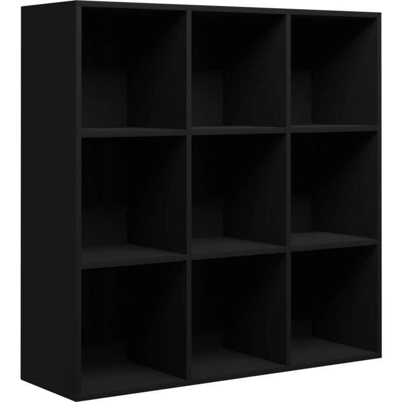 Vidaxl - Book Cabinet Black 98x29x97.5 cm Engineered Wood