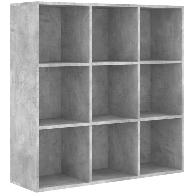 Vidaxl - Book Cabinet Concrete Grey 98x29x97.5 cm Engineered Wood