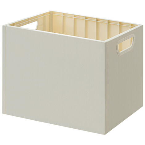 Book Storage Box with Dual Side Handles Stackable 50kg Load Bearing Multifunctional Use File Storage Bins Without Wheel