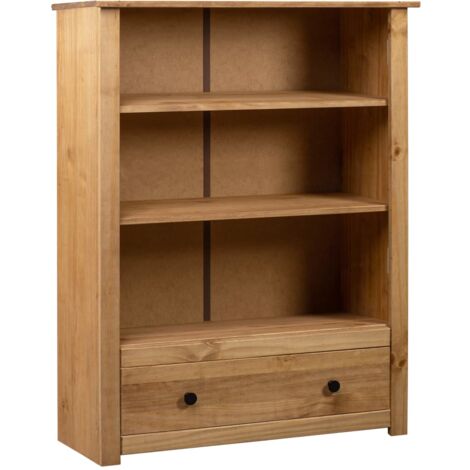 Bookcase 80x35x110 cm Solid Pine Wood Panama Range vidaXL